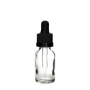 Glass Clear CR Dropper Bottles - 15ml - 120 Count