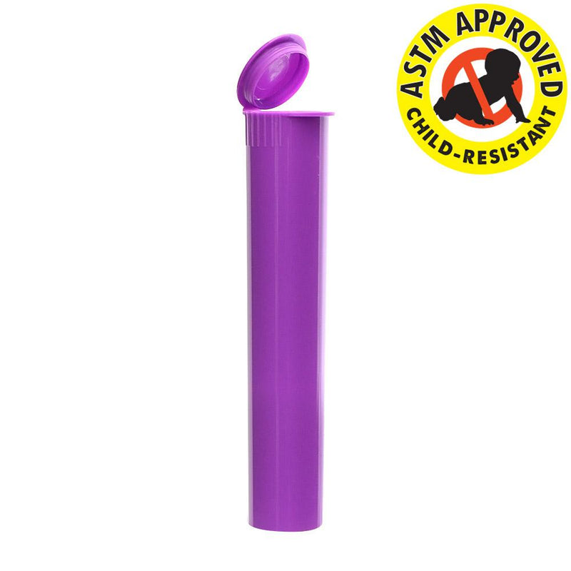 Purple Squeeze Child Resistant Joint Tube 98mm - 1,000 Count 
