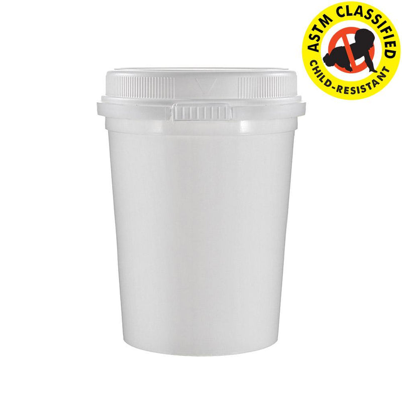 16 OZ Child Resistant & Tamper Evident Container (Fits Ounce) - 624 Count 