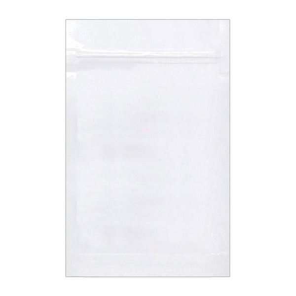 Mylar Bag White 1 Ounce - Tear Notch