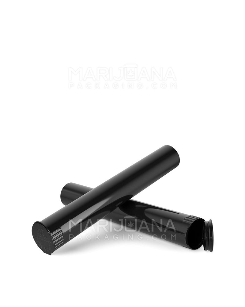 Child Resistant | King Size Pop Top Opaque Plastic Pre-Roll Tubes | 116mm - Black - 1000 Count