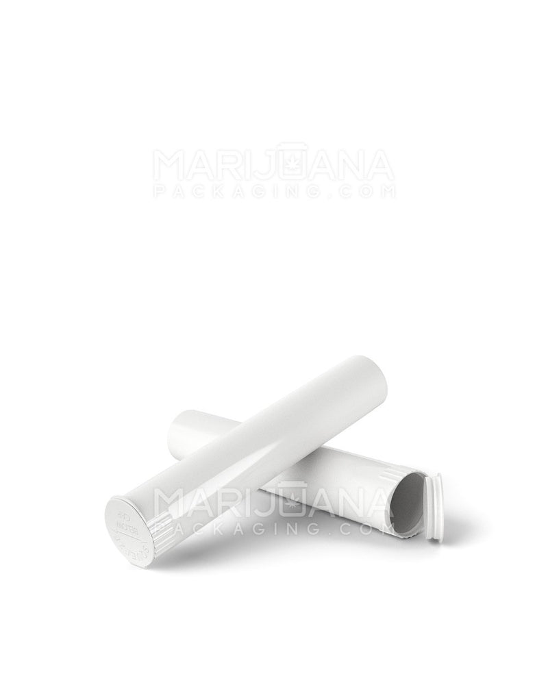 Child Resistant | Pop Top Opaque Plastic Pre-Roll Tubes | 95mm - White - 1000 Count
