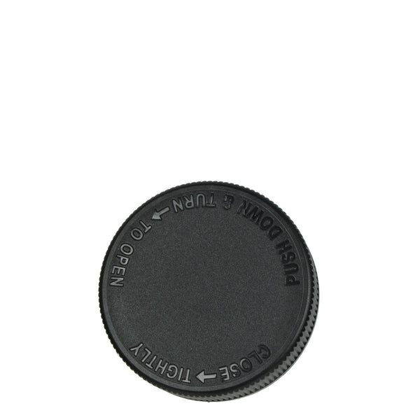 Smooth Black Child-Resistant Cap 53mm - 2oz/4oz Unlined – 120 Count