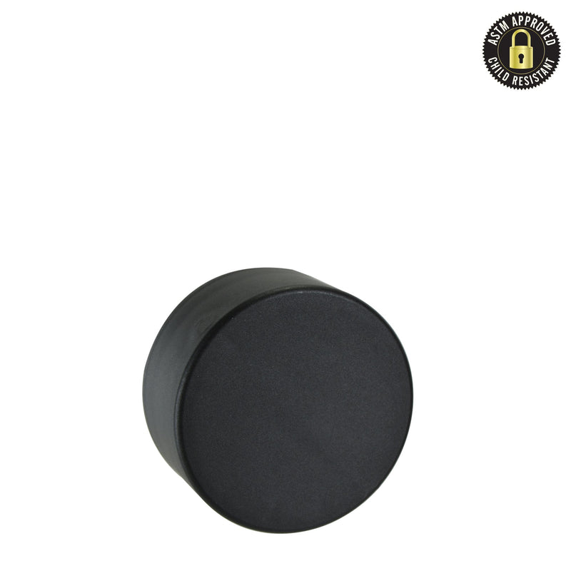 Child Resistant Plastic Caps for Dab Jars - Black - 9ml - 320 Count