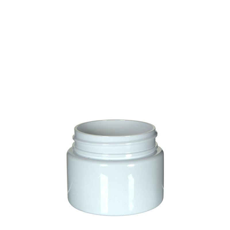 White Plastic Symmetric Child Resistant Jar 20 Dram - 600 Count