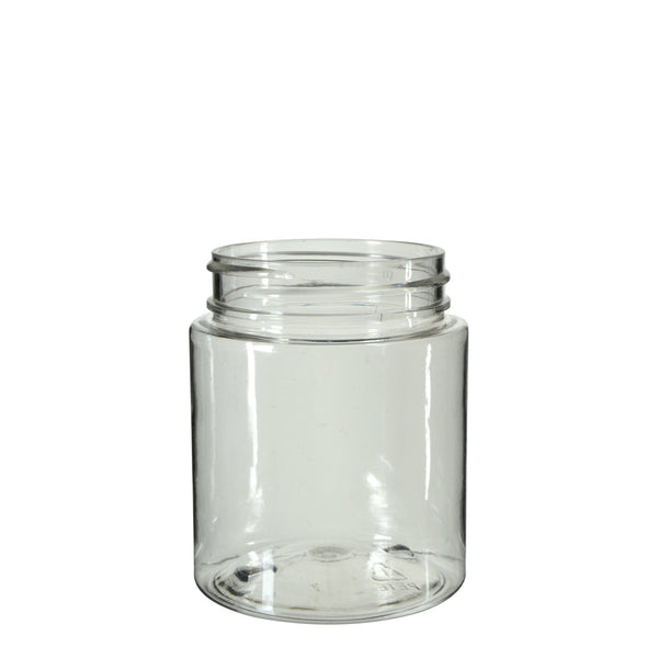 Clear Plastic Symmetric Child Resistant Jar 40 Dram - 600 Count