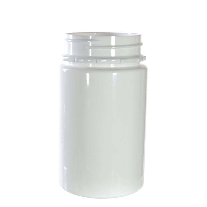White Plastic Tamper Evident CR Jar 60 Dram – 54mm - 300 Count