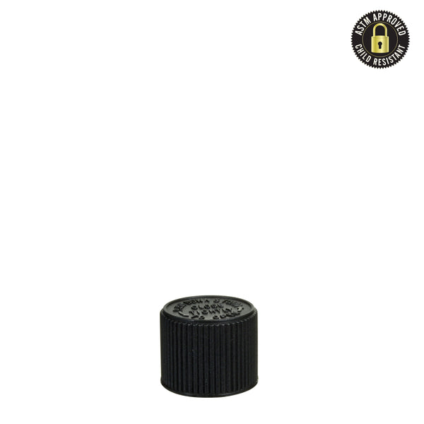 Child Resistant Cap for Glass Pre-Roll Tubes – Black - 400 Count 