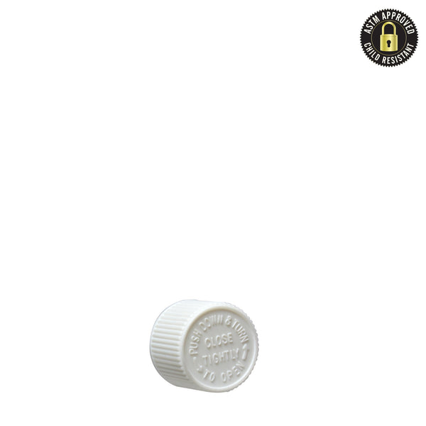 Child Resistant Cap for Glass Pre-Roll Tubes – White - 400 Count 