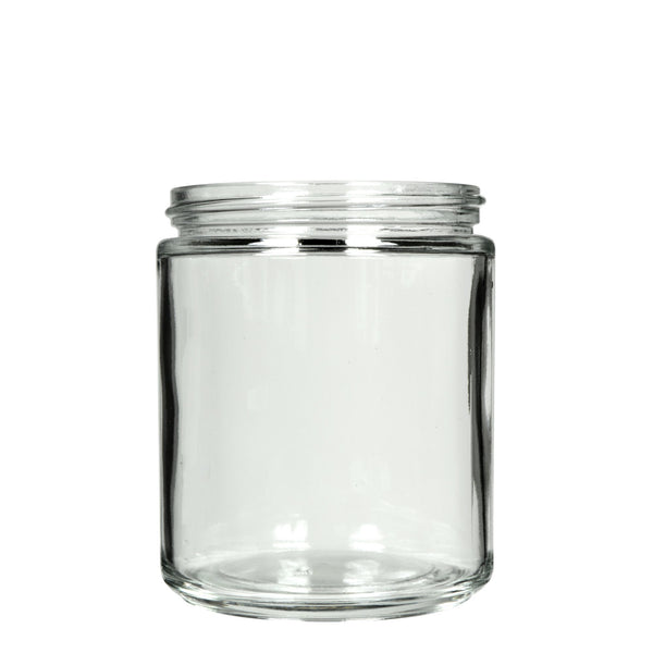 8oz Clear Glass Jars - 70/400 Threading - 36 Count