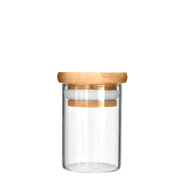 Wooden Lid Glass Jar 2oz - 200 Count