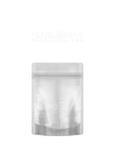 Tamper Evident | Matte White Vista Mylar Bags | 3.6in x 5in - 3.5g - 1000 Count