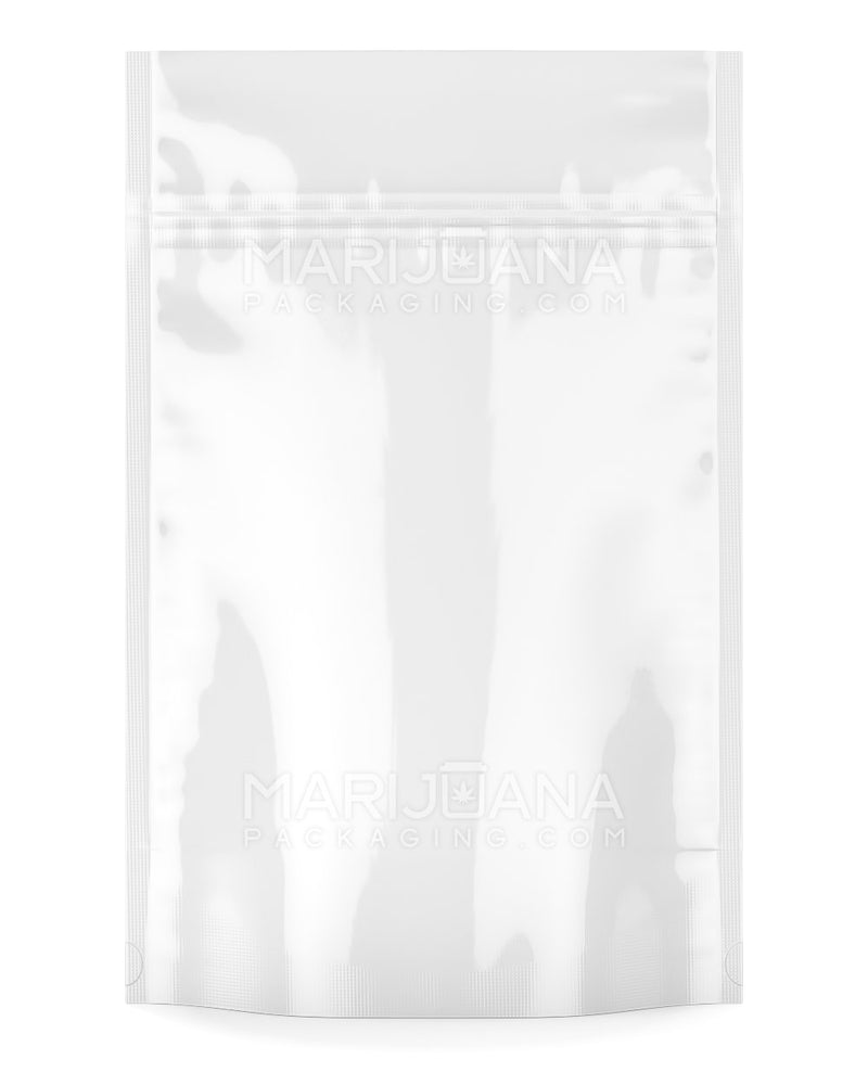 Tamper Evident | Glossy White Mylar Bag | 6in x 9.3in - 28g - 1000 Count