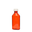 Amber Oval Bottles w/Oral Adapters 6 oz.