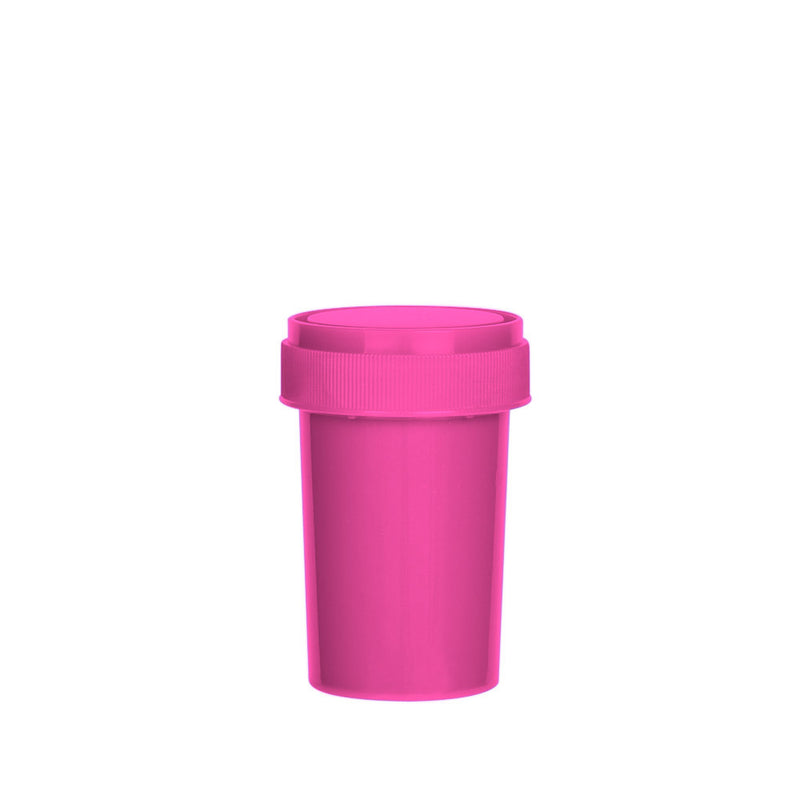 Solid Pink Reversible Cap Vial 20 Dram