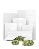 Tamper Evident | Glossy White Mylar Bag | 3.6in x 5in - 3.5g - 1000 Count