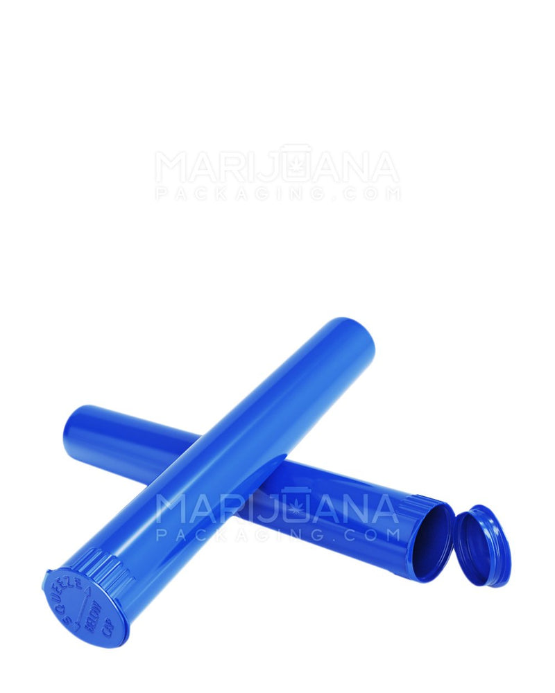 Child Resistant | King Size Pop Top Pre-Roll Tubes | 116mm - Opaque Blue Plastic - 1000 Count | Dispensary Supply | Marijuana Packaging