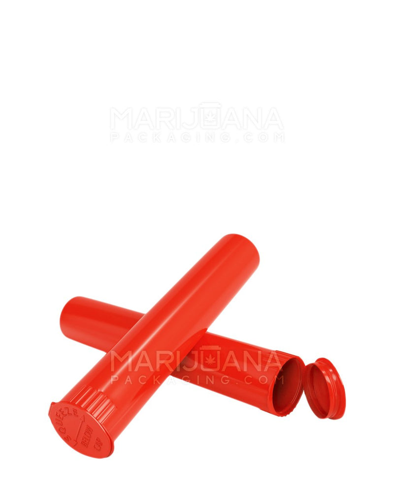 Child Resistant | Pop Top Pre-Roll Tubes | 95mm - Opaque Red Plastic - 1000 Count | Dispensary Supply | Marijuana Packaging