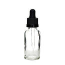 Glass Clear CR Dropper Bottles - 30ml - 120 Count