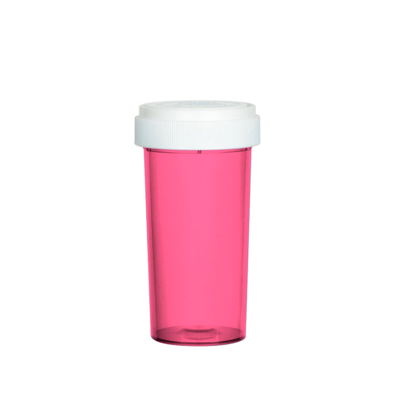 Pink Reversible Cap Vial 40 Dram
